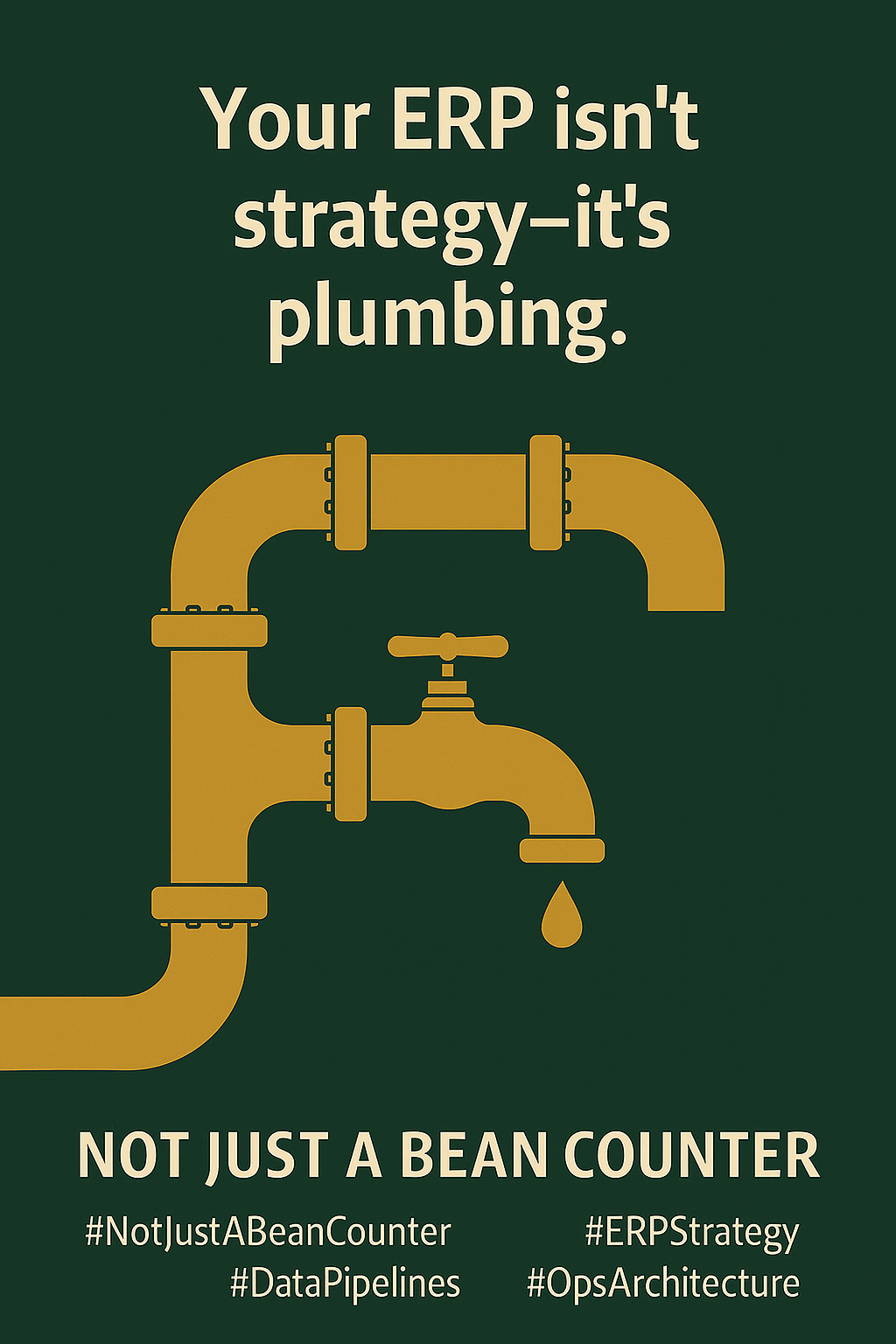 Your ERP isn’t strategy—it’s plumbing.